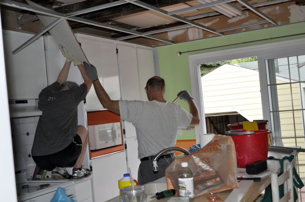 Removing A Kitchen Drop Ceiling, How To Remodel A Drop Ceiling Kitchen