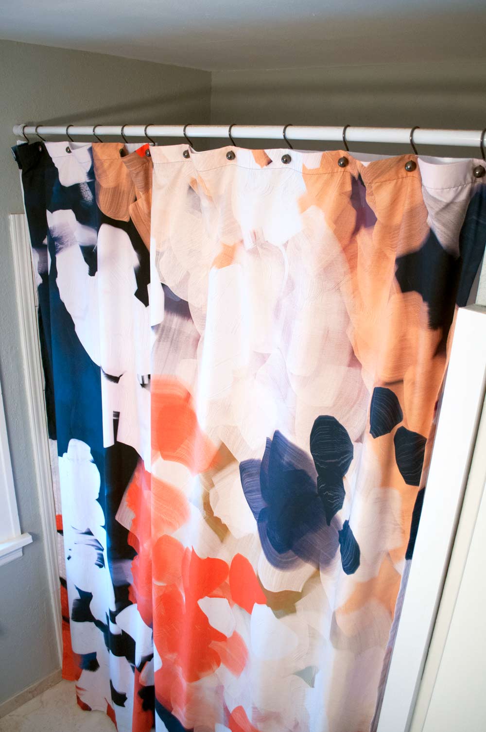 Diy Extra Long Shower Curtain, How To Turn A Curtain Into A Shower Curtain