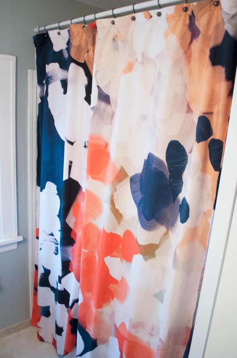 Turning a Society6 Tapestry into a DIY ExtraLong Shower Curtain And