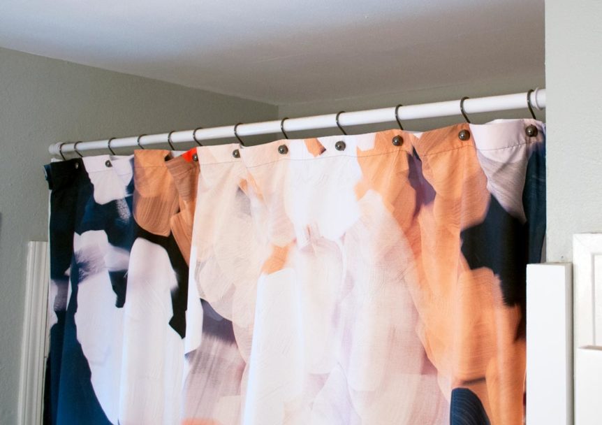 Turning a Society6 Tapestry into a DIY ExtraLong Shower Curtain And