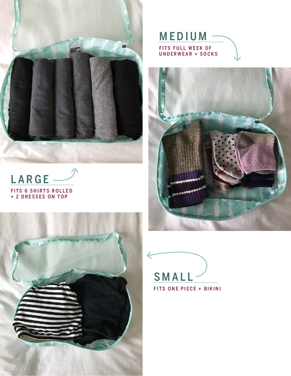 Design Love Fest packing cubes review: perfect for a beach vacation