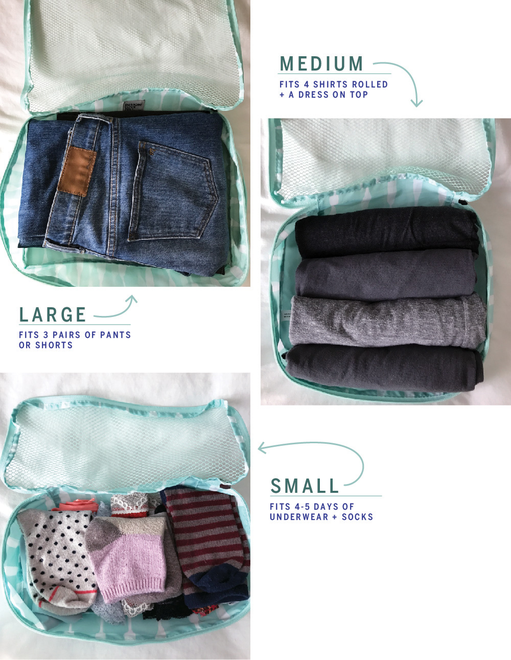 Design Love Fest packing cubes review: perfect for a weekend trip