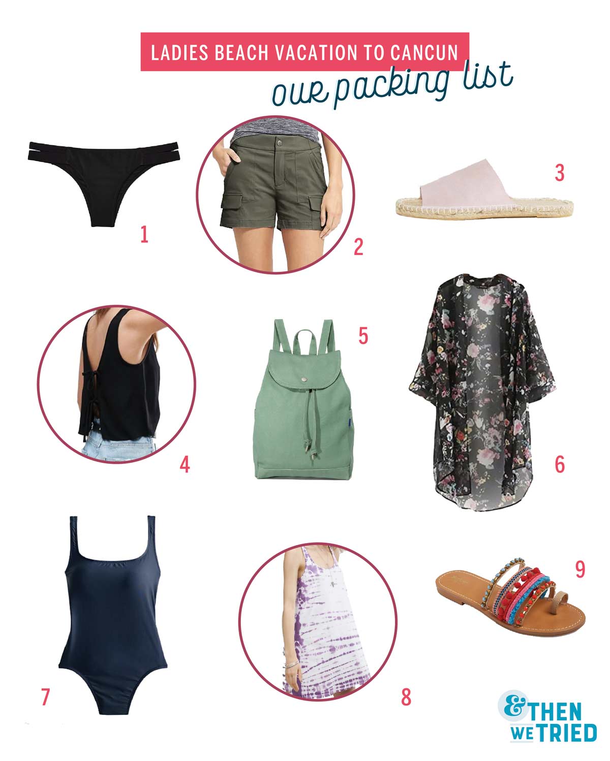 ladies trip to mexico packing list