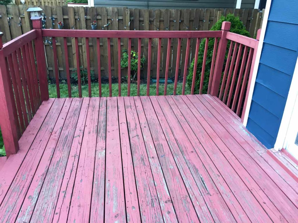 How to refinish a worn down deck
