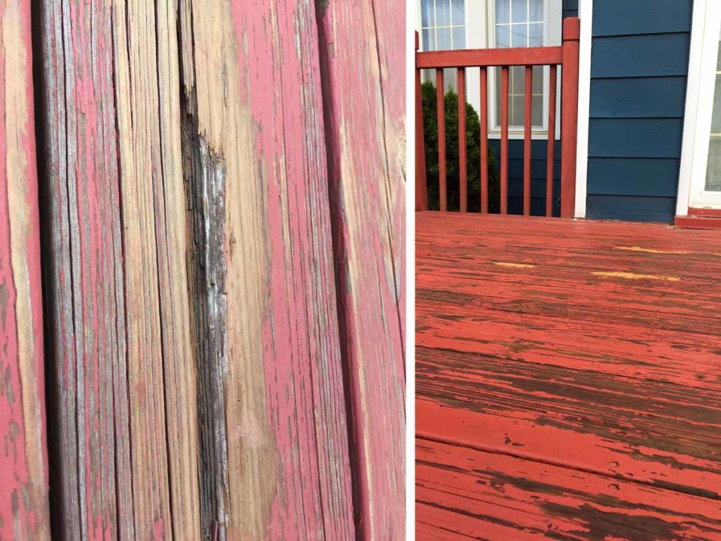 How to patch a hole in a deck before refinishing the boards with new stain