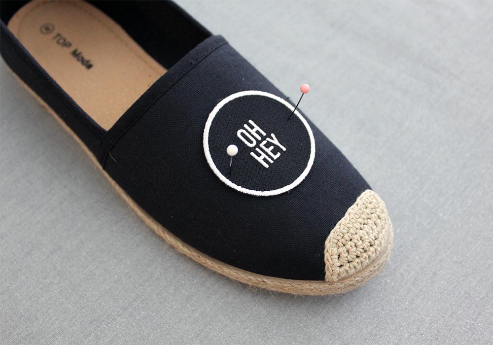 and then we tried faux embroidered espadrilles