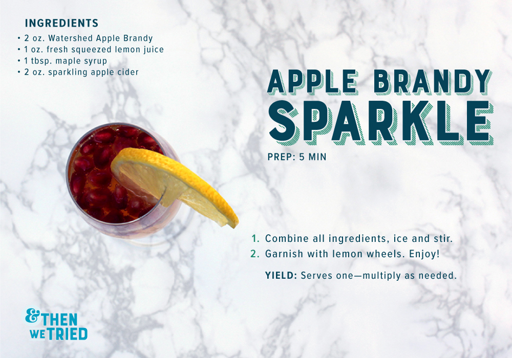boozy drinks apple pie sparkle recipe