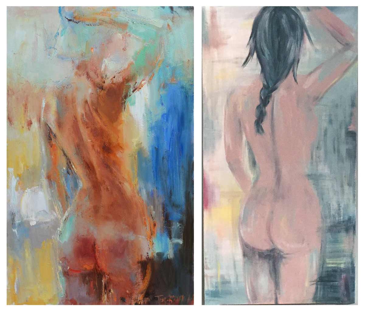 DIY Abstract Nude Painting with Inspiration