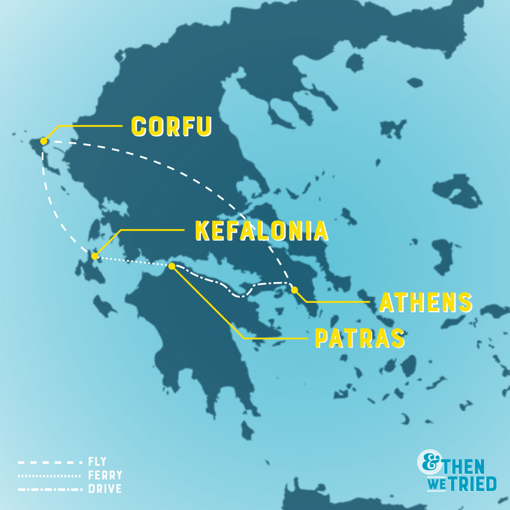 itinerary for one week in greece